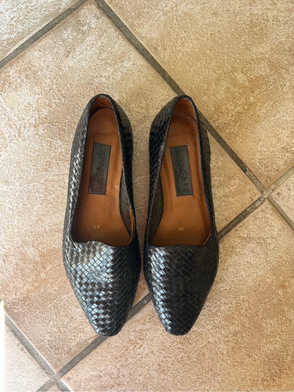 Ipanema leather Black Woven mules
